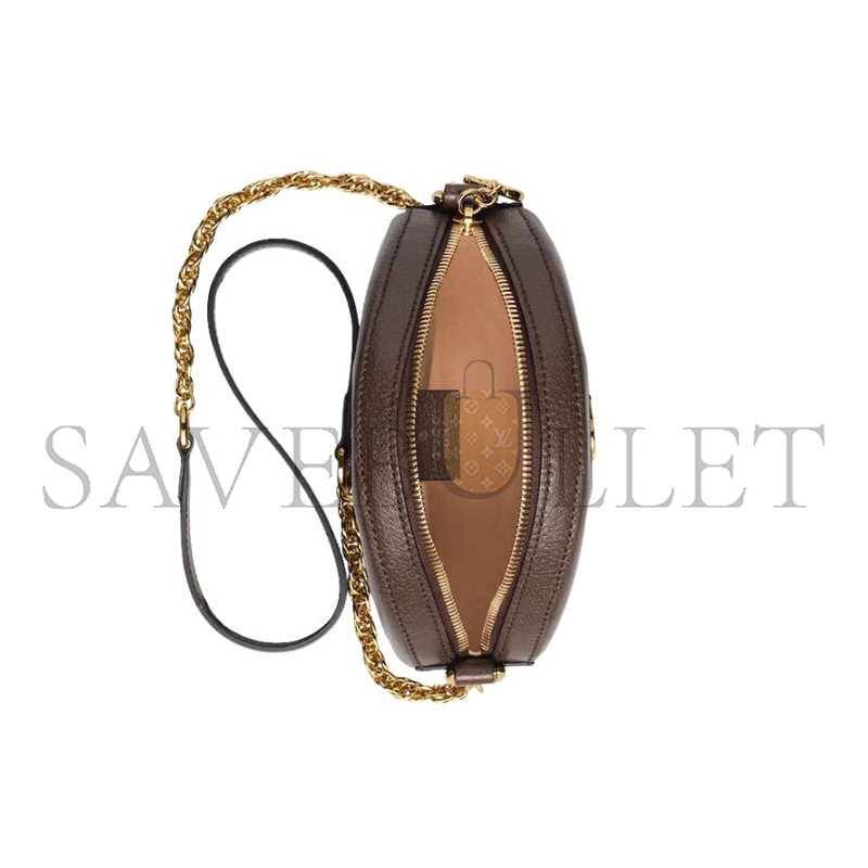 GUCCI OPHIDIA MINI ROUND SHOULDER BAG ‎550618 (18*18*4.5cm)